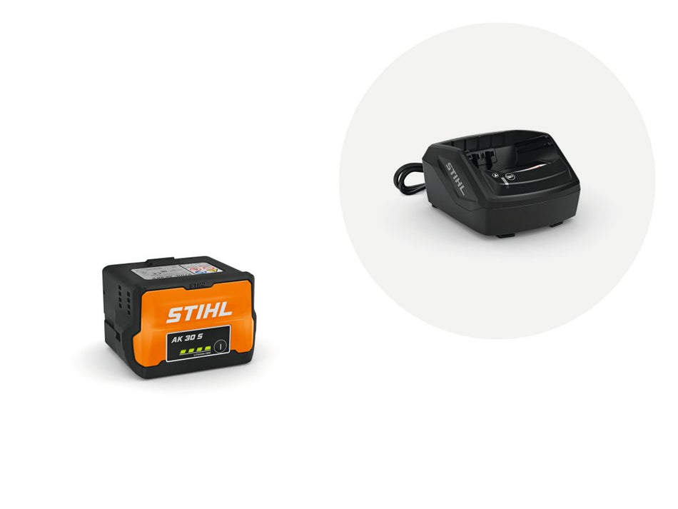 Startsæt med batteri AK 30 S og oplader AL 101 – STIHL AK-system