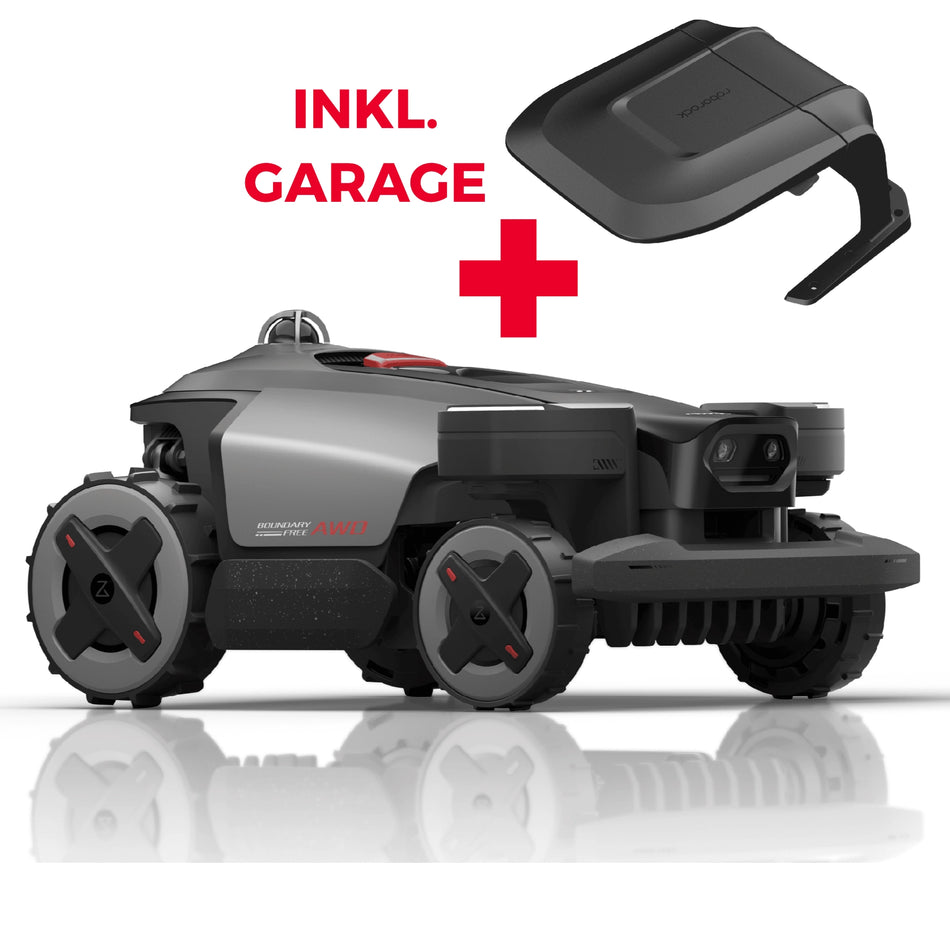Roborock Robotplæneklipper RockMow Z120 - 2000m2 - 4WD Lidar - Inkl. Garage